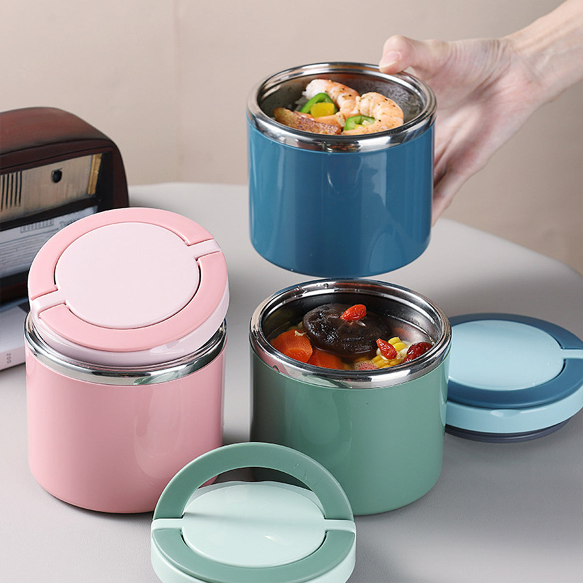 1L Stainless Steel Insulated Lunch Box