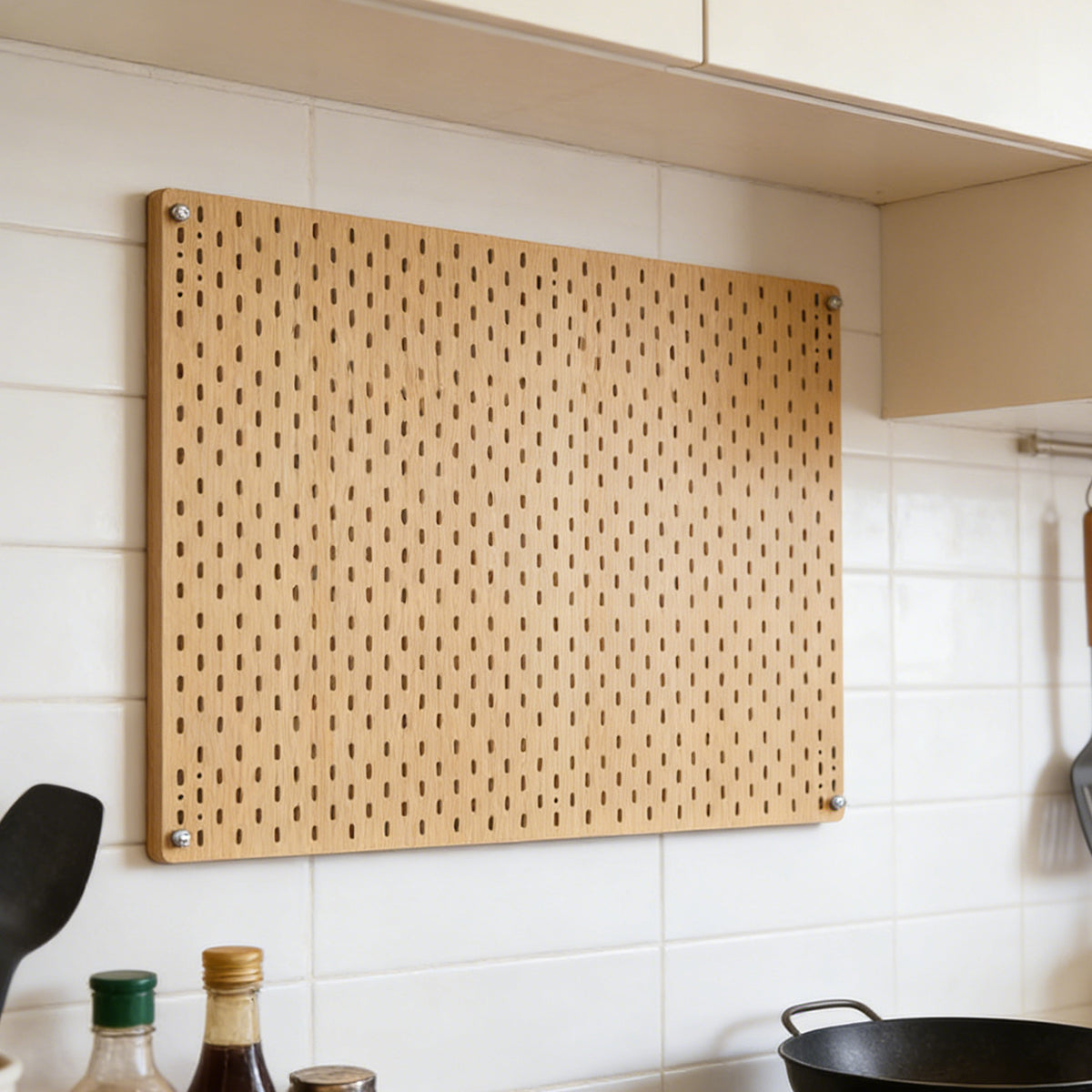 Acrylic Pegboard Wall Organiser 100x60cm