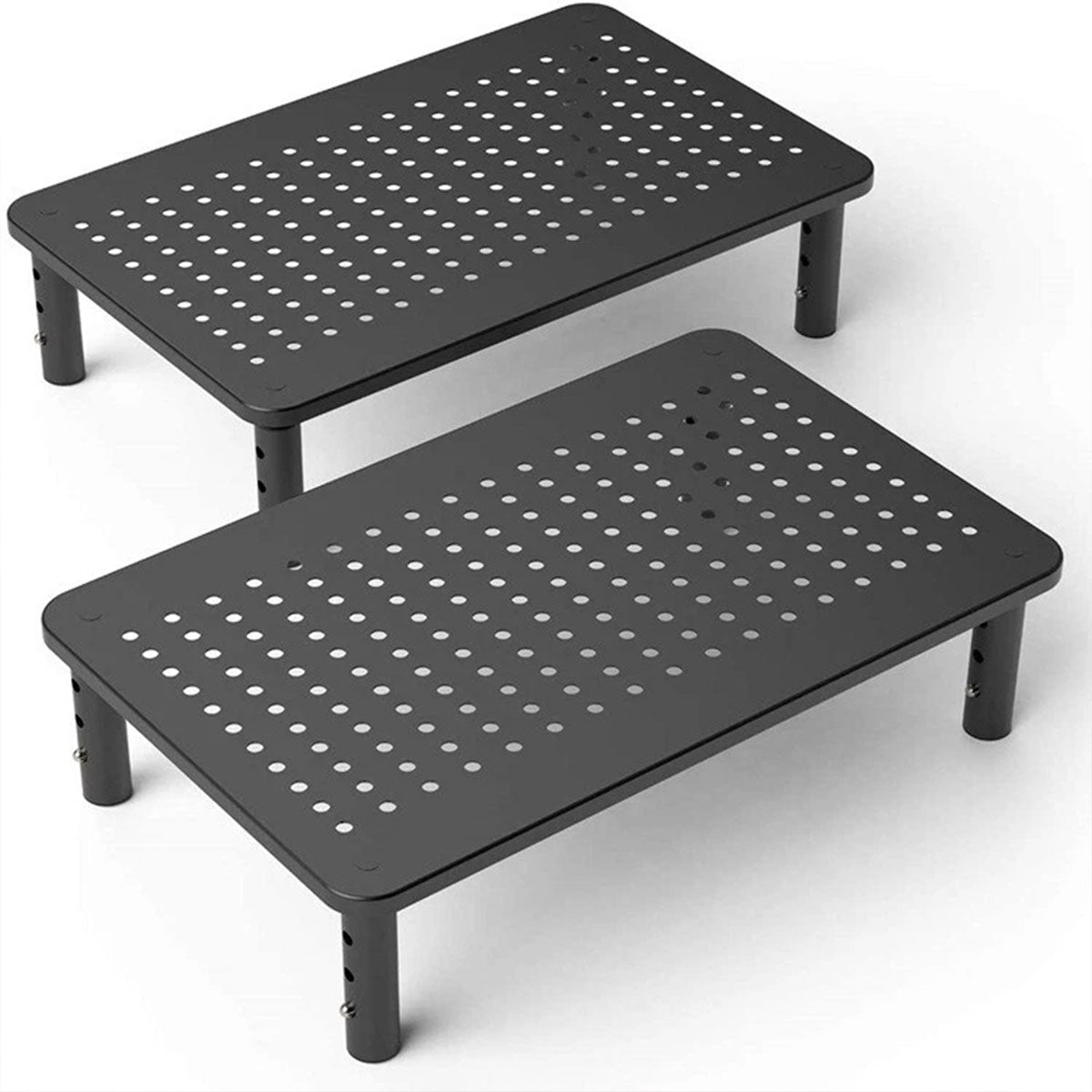 3-Height Adjustable Monitor Riser for Laptop Printer