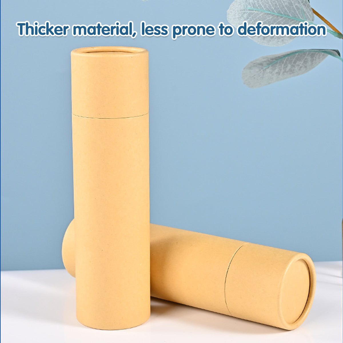 10pcs Kraft Paper Tubes for Crafts and Mailing