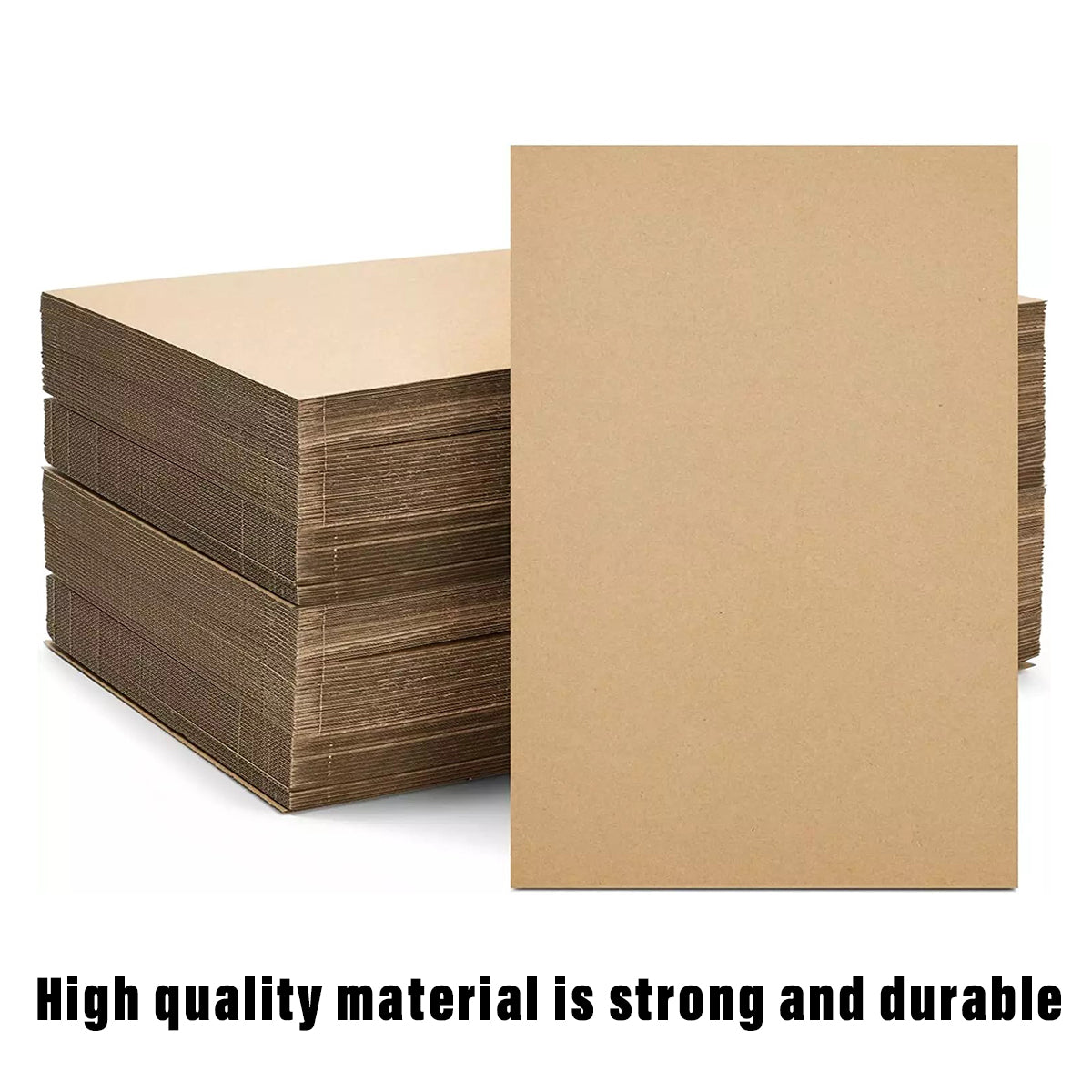 50pcs Corrugated Cardboard Sheets Assorted Sizes Inserts