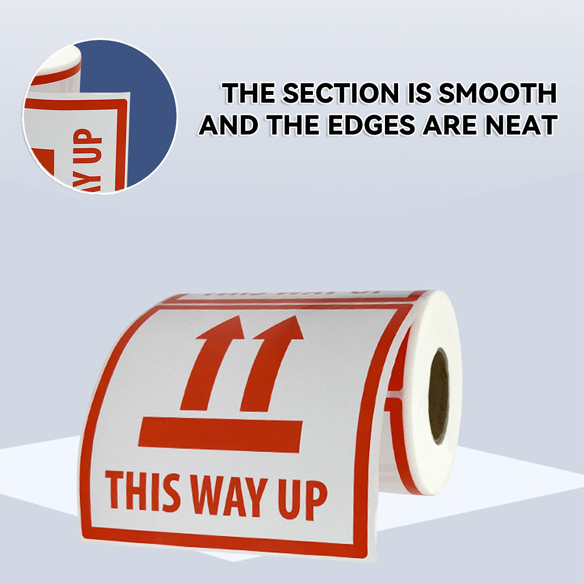 300pcs 12x12cm This Way Up Warning Sticker Roll