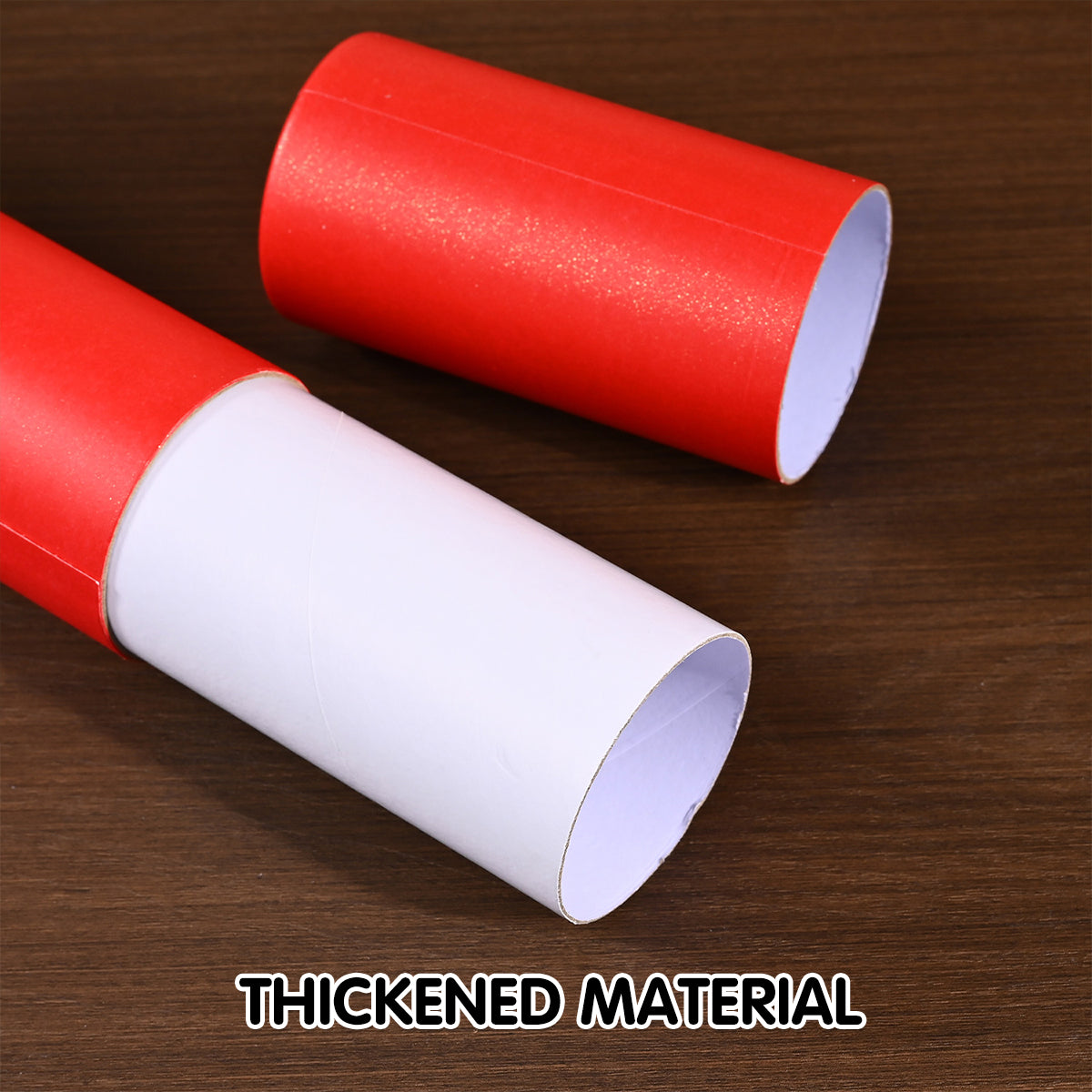 10pcs Red Gift Wrap Paper Tubes for Crafts