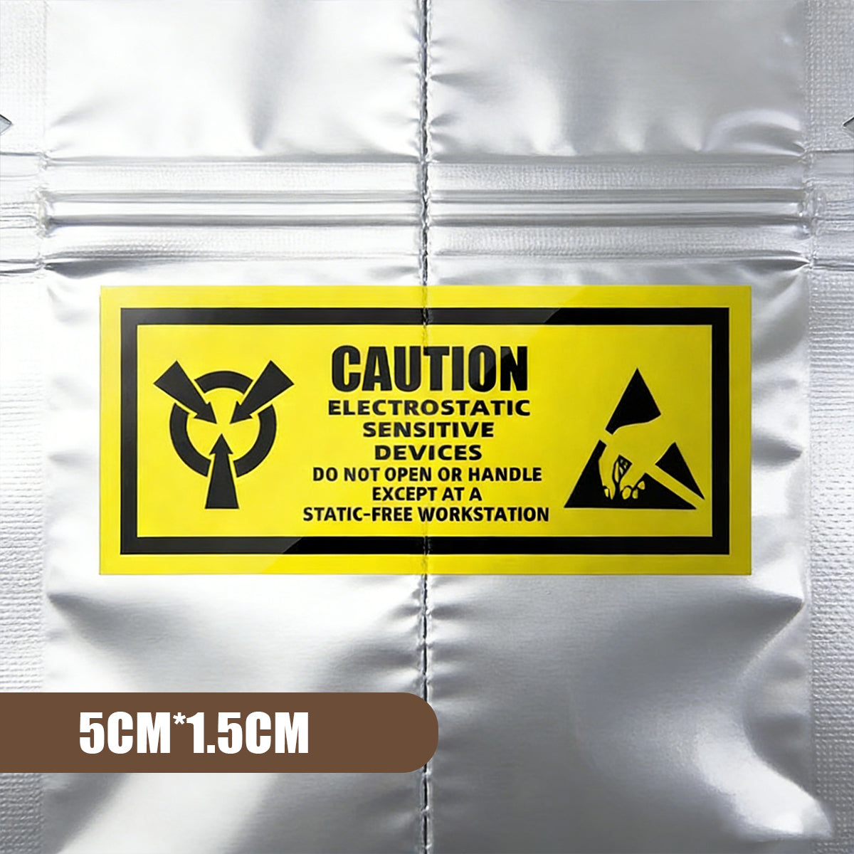 Anti-Static Warning Sticker Labels for Electronics