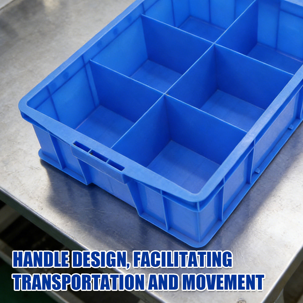 Plastic Storage Box with 3 or 6 Compartments