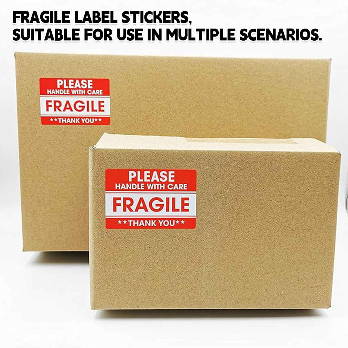 Fragile Sticker Labels 2 Rolls 1000pcs