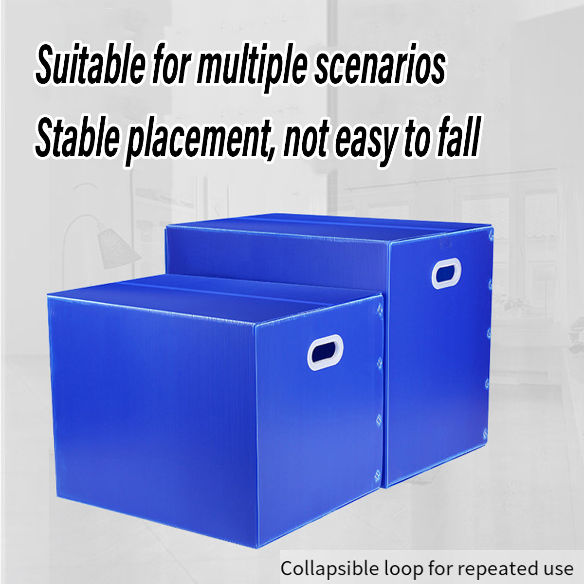 Foldable Waterproof Plastic Storage Box for Moving
