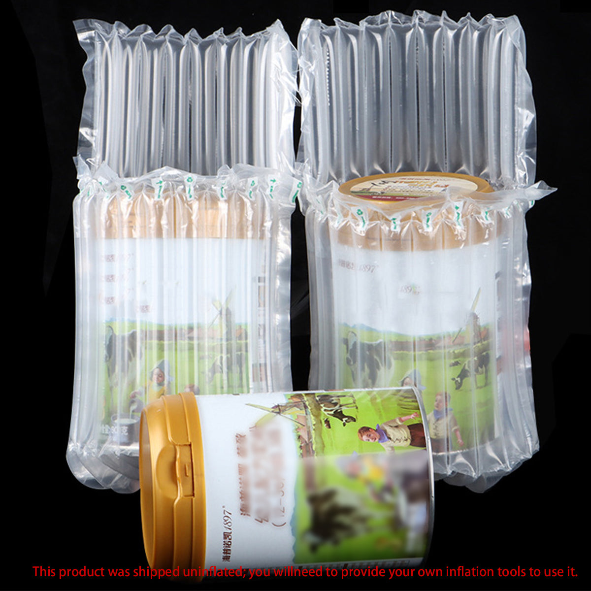 100pcs Air Column Bags for Milk Powder Cans