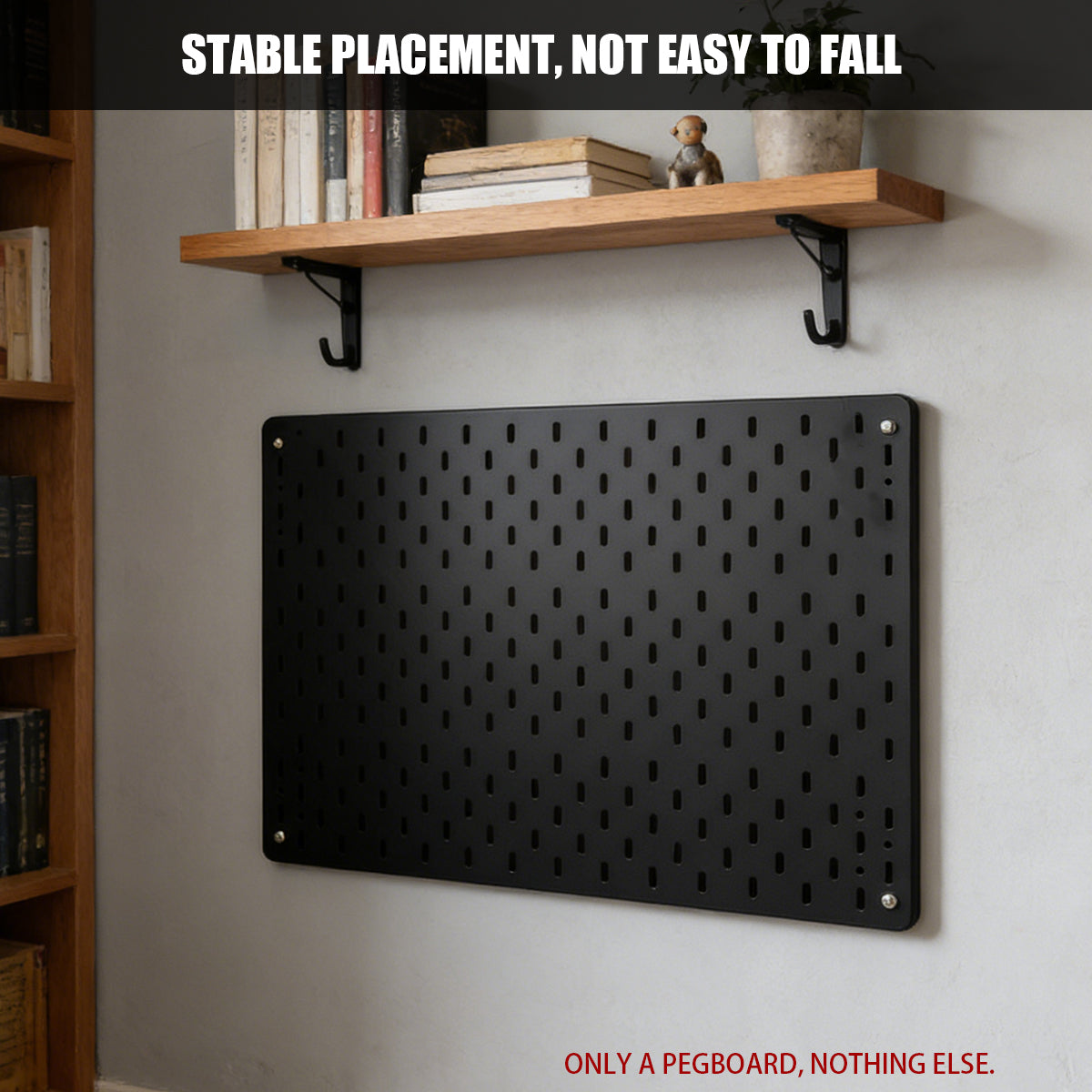 Acrylic Pegboard Wall Shelf for Home and Office