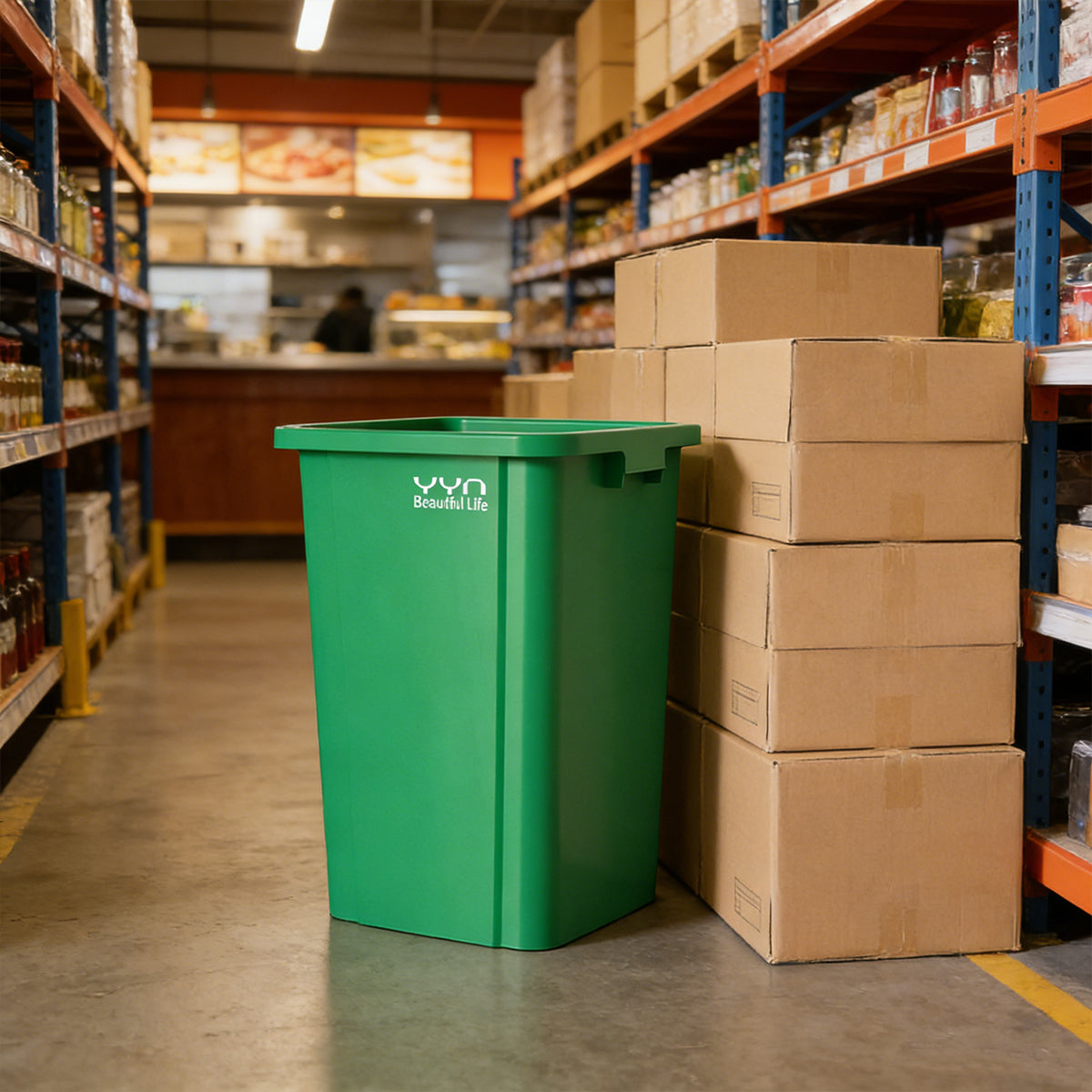 80L Trash Can Dustbin Large Capacity Heavy Duty