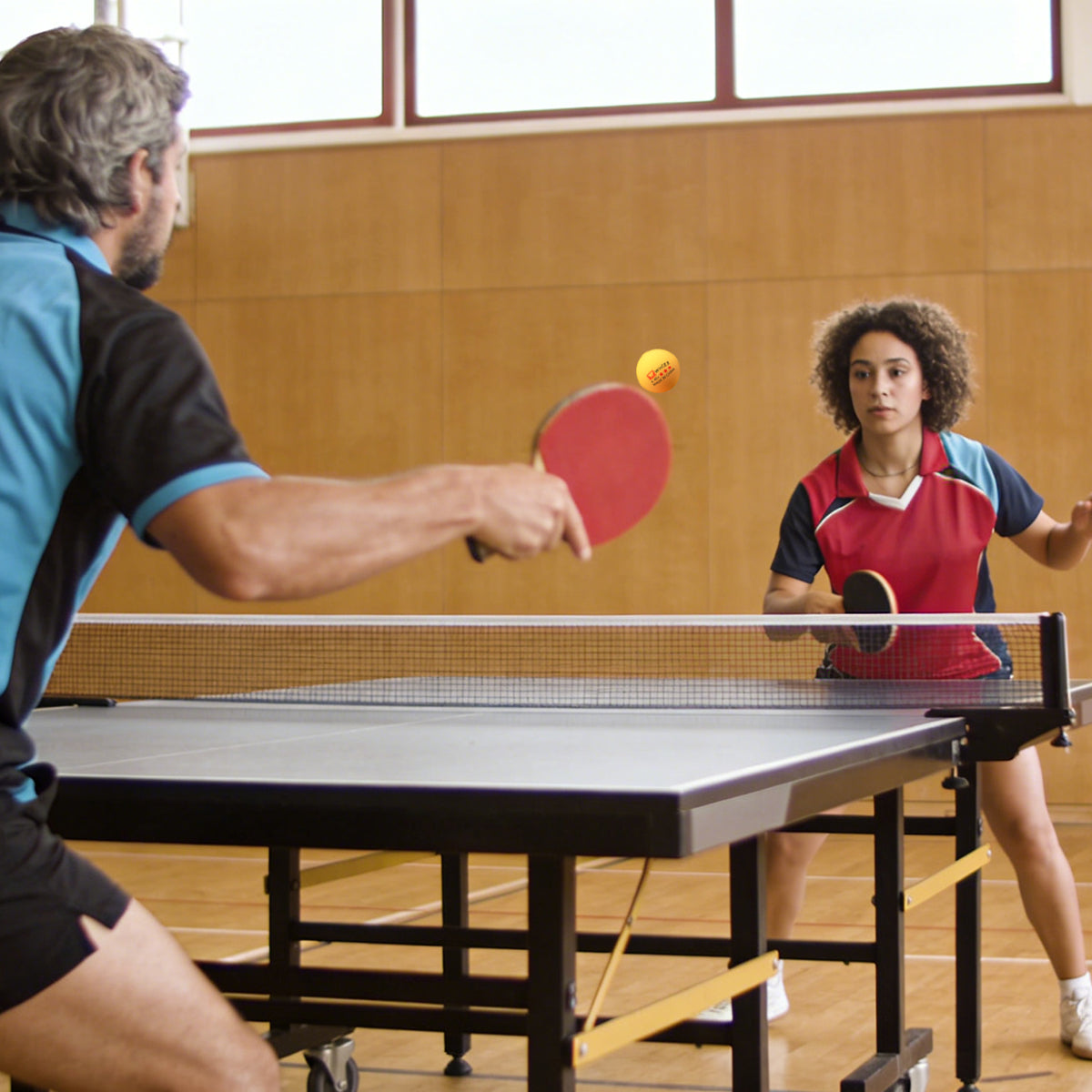 100pcs 2-Star 40mm Seamless ABS Table Tennis