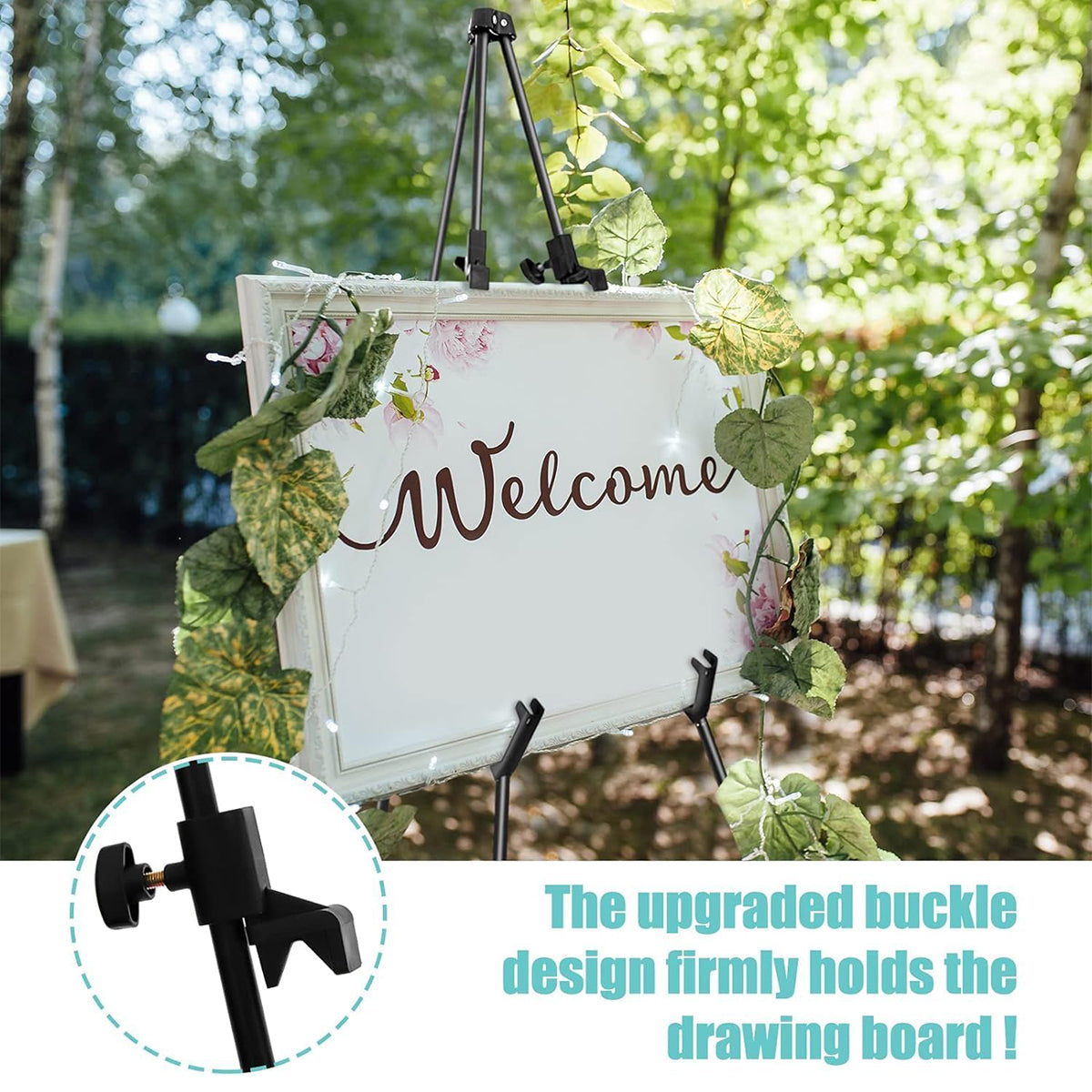 Adjustable Folding Metal Tripod Easel High Stability Stand