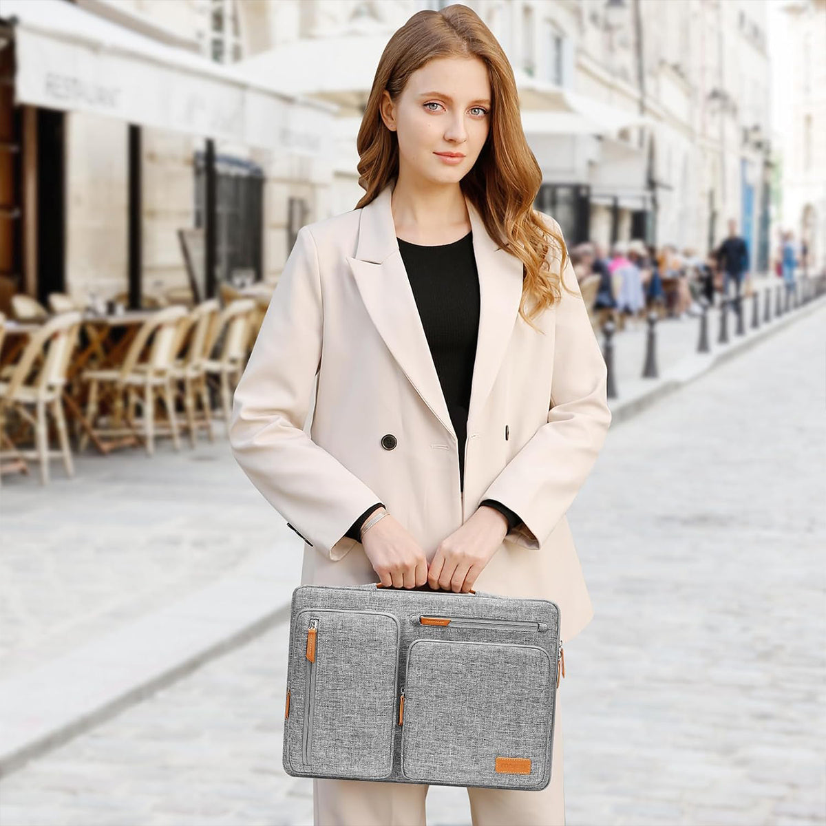 Portable Shoulder Laptop Briefcase Oxford Cloth Unisex Bag