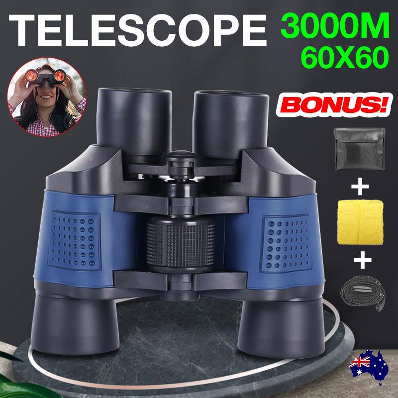 60x60 Binoculars Waterproof Low-Light Outdoor Travel Telescope