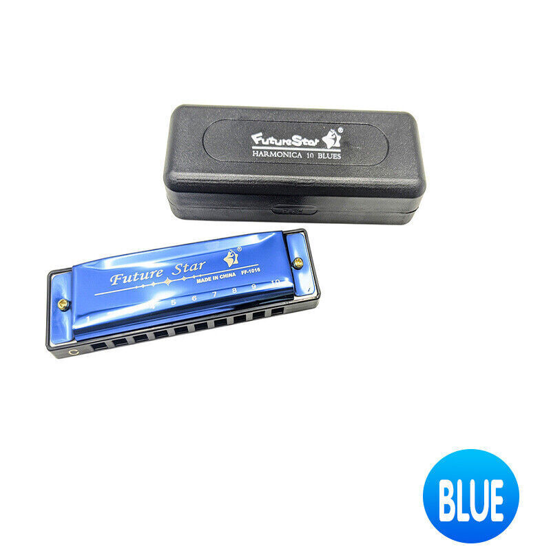 10 Hole Harmonica Blues Musical Instrument Key of C