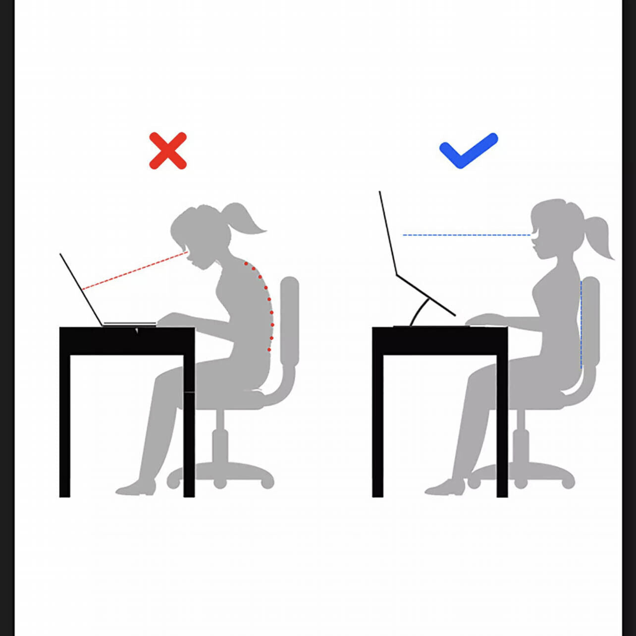 Adjustable Folding Laptop Stand with Ventilated Aluminium