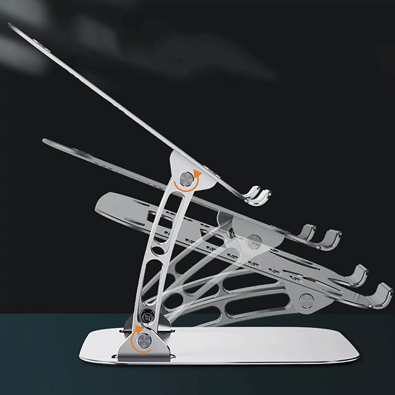 Adjustable Folding Laptop Stand with Ventilated Aluminium