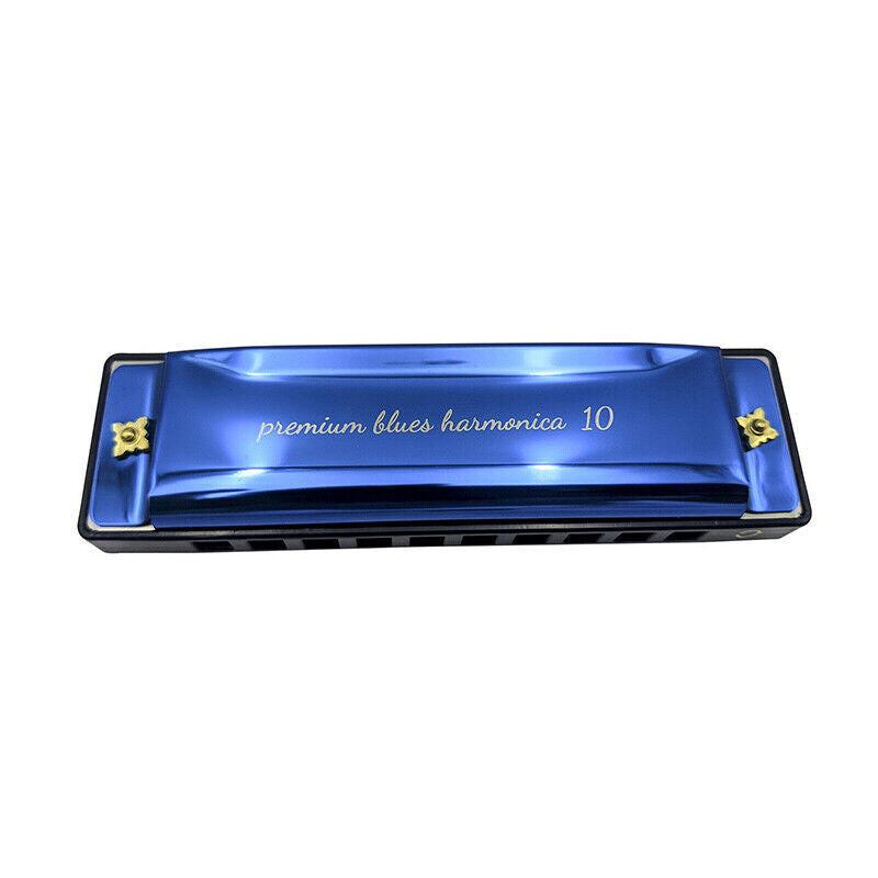 10 Hole Harmonica Blues Musical Instrument Key of C