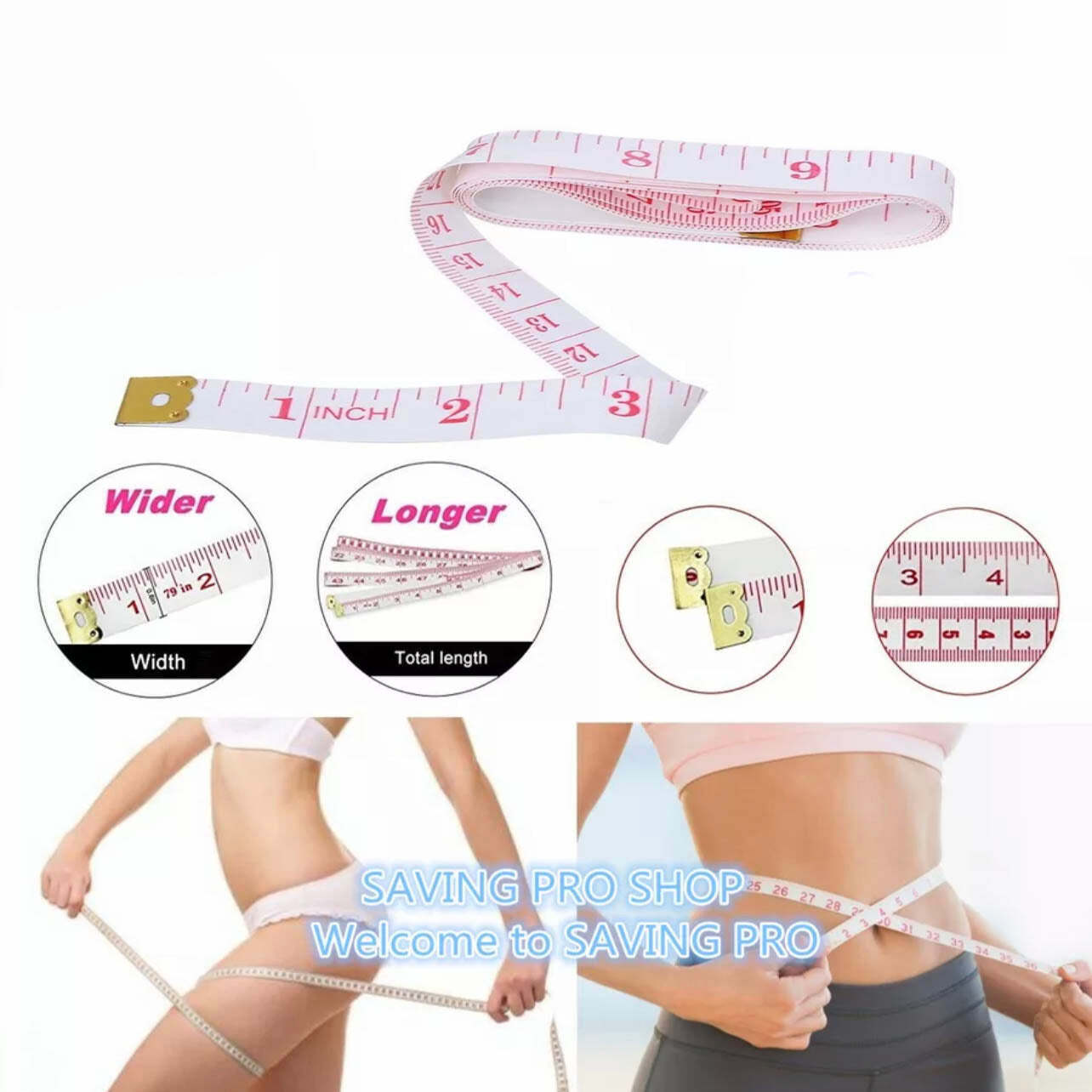 Soft Tailor Tape Measure for Body Measuring Sewing