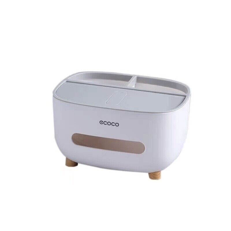 Tissue Box Cover with Storage for Home and Car