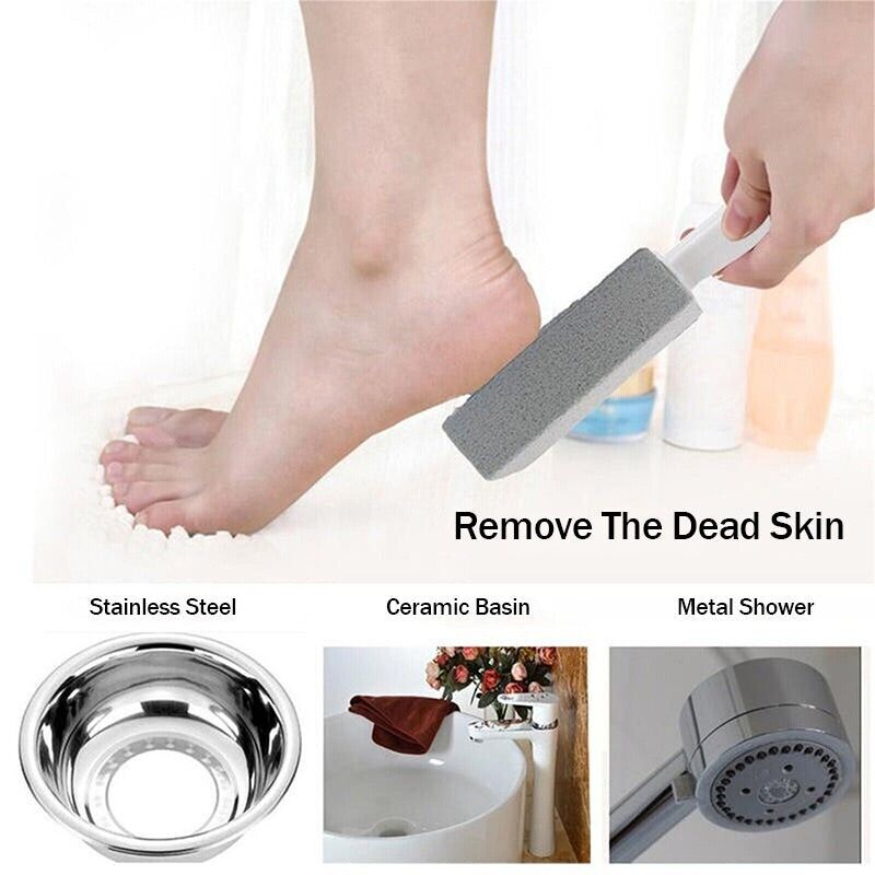 2 Pcs Pumice Stone Toilet Bowl Cleaner with Handle