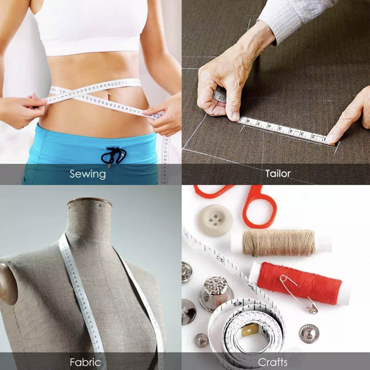 Soft Tailor Tape Measure for Body Measuring Sewing