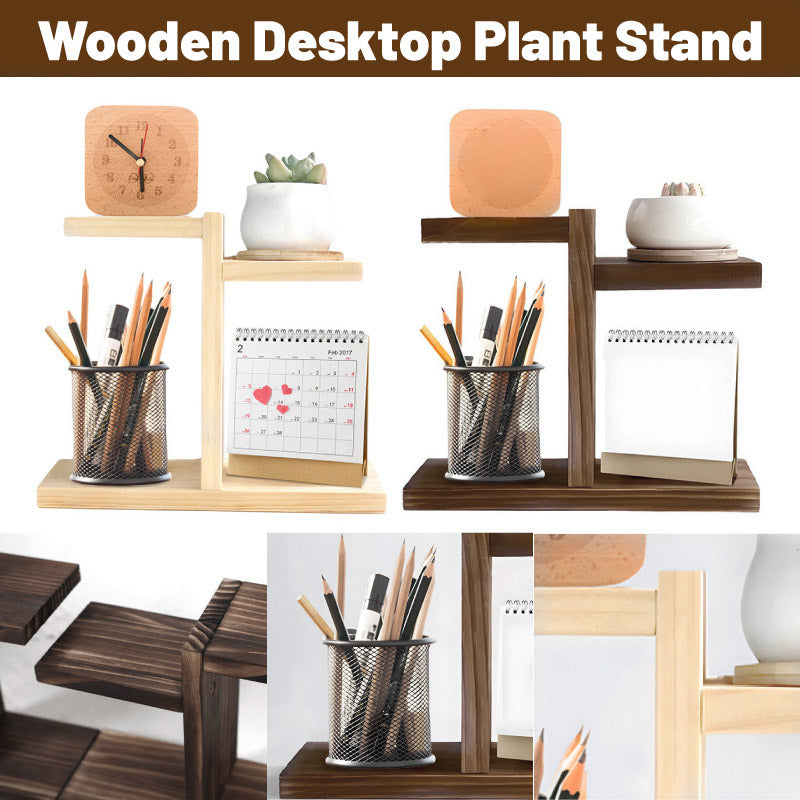 Solid Wood Desktop Storage Rack Multi-Layer Minimalist Stand
