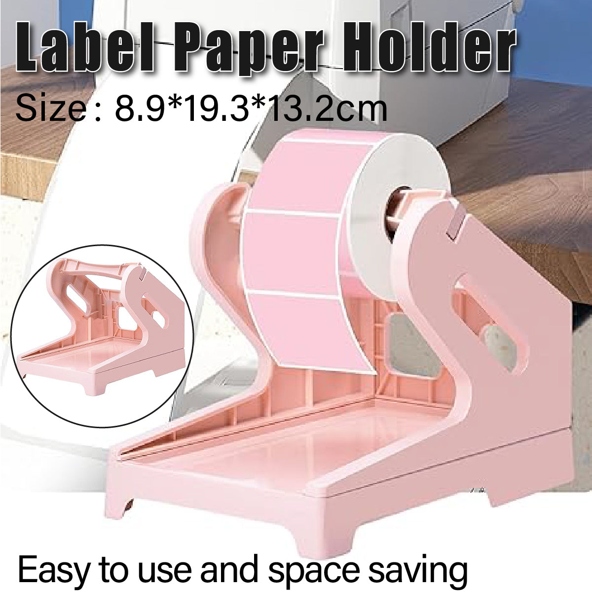 Pink Label Paper Holder Organizer Stand for Office Desk