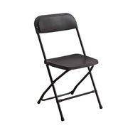 Folding Chair with Backrest Portable Metal Frame Seating for Indoor Outdoor
