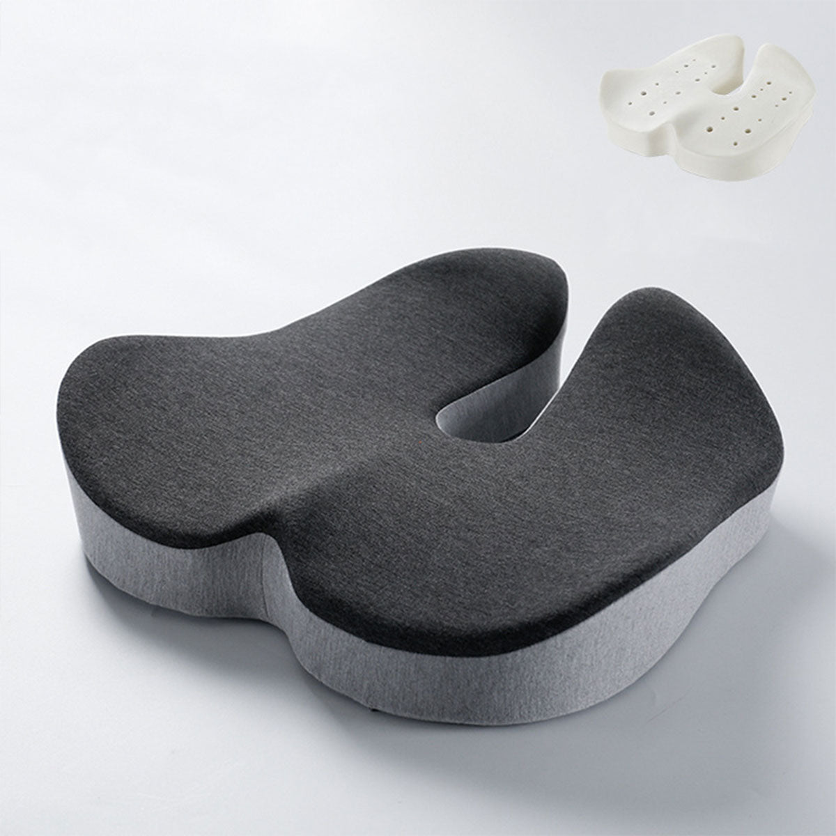 Memory Foam Seat Cushion with U-Shaped Cutout