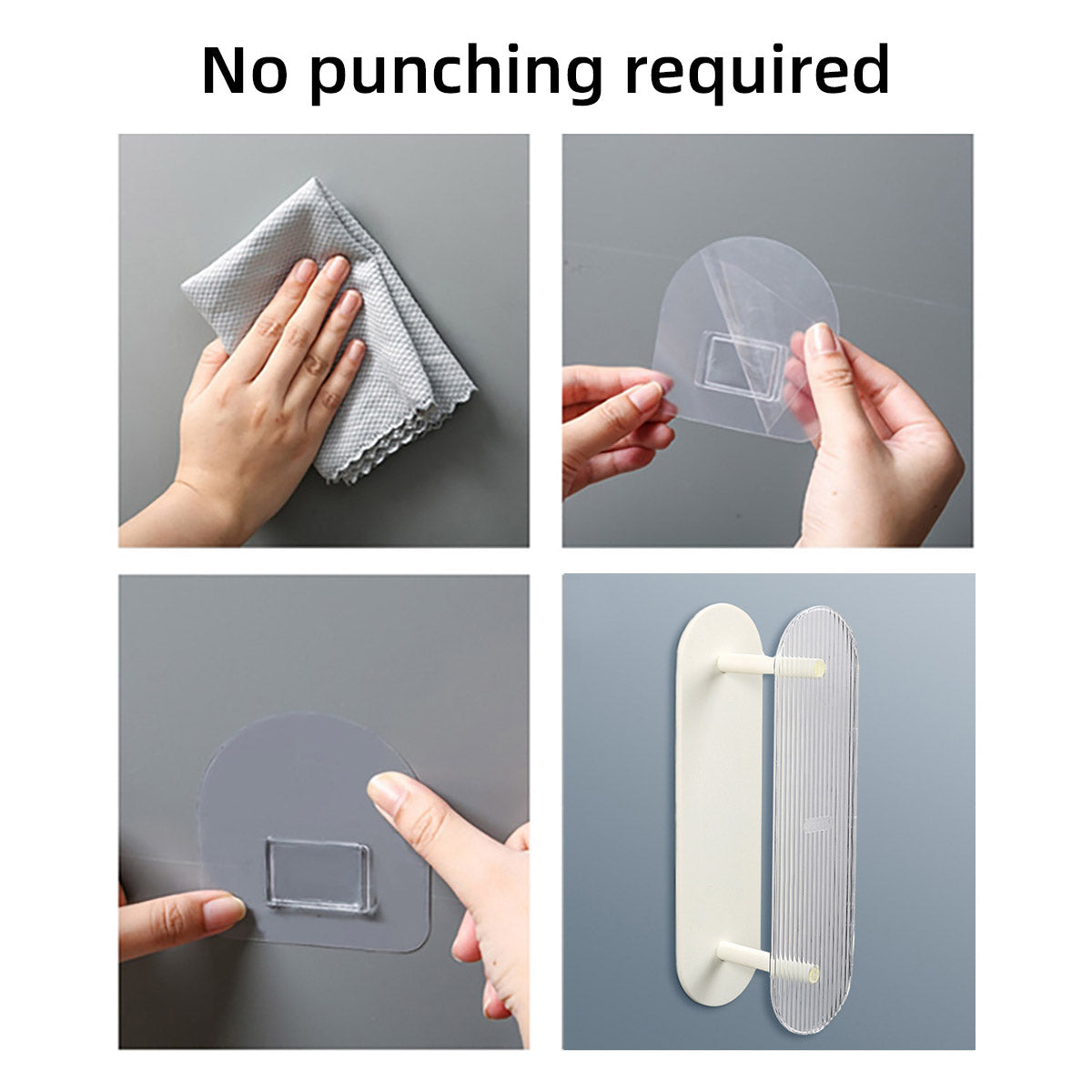 Two-Tier Desktop Organiser Plastic Shelf Transparent White