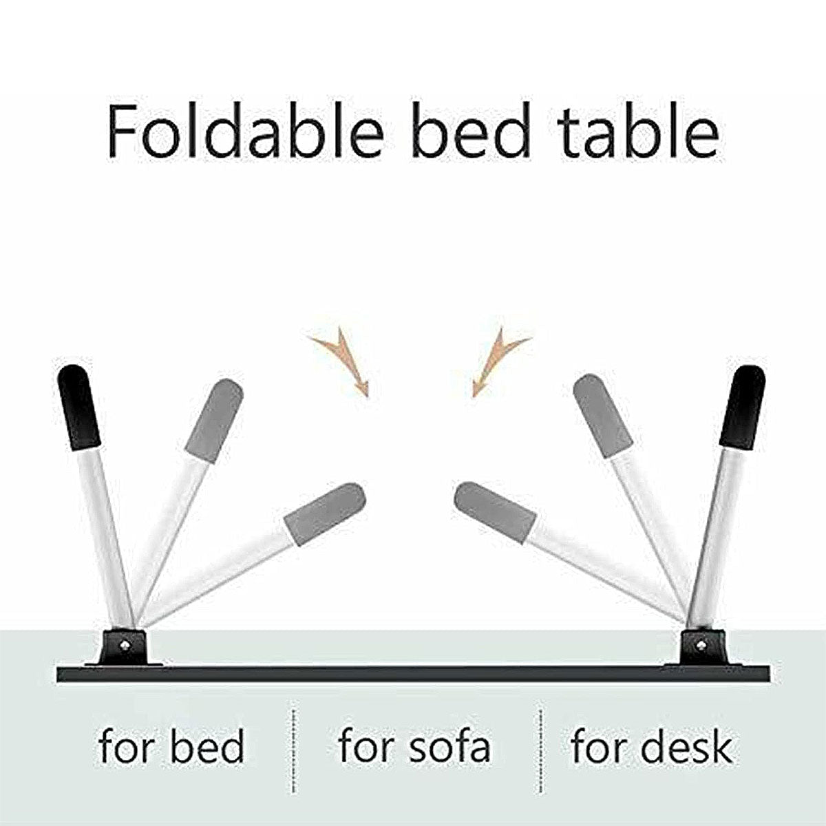 Foldable Laptop Bed Table Cup Slot and Device Stand