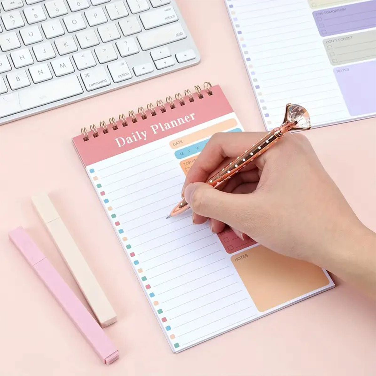 20 Pcs Spiral Week Planner Notebooks 30 Pages Pastel Colours