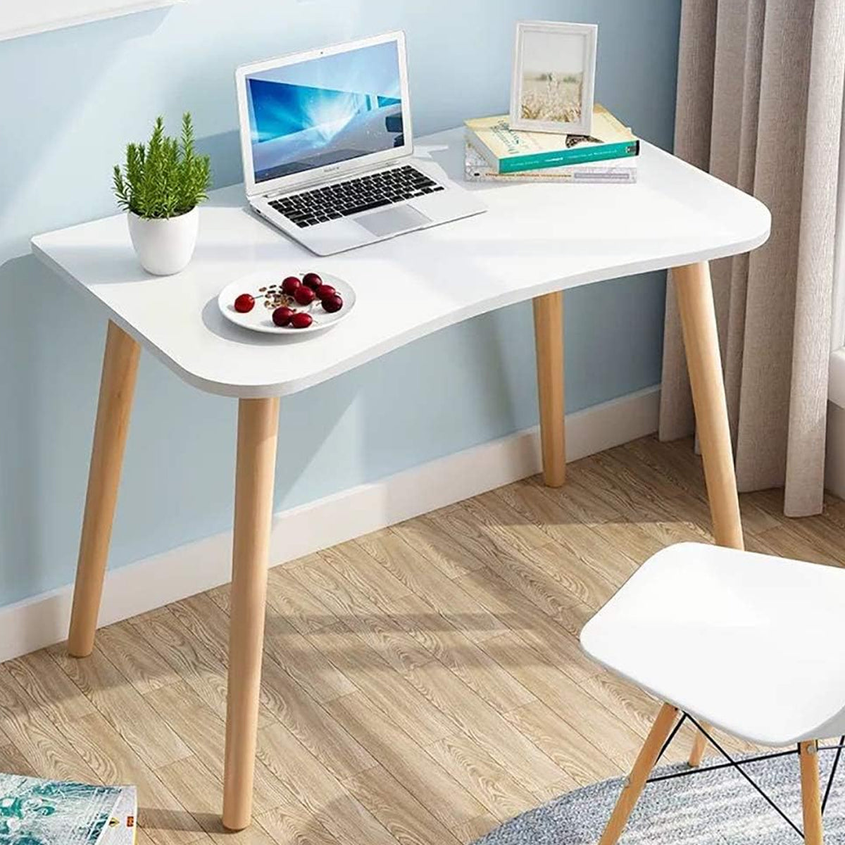 Rectangular Desktop Computer Desk for Home and Office