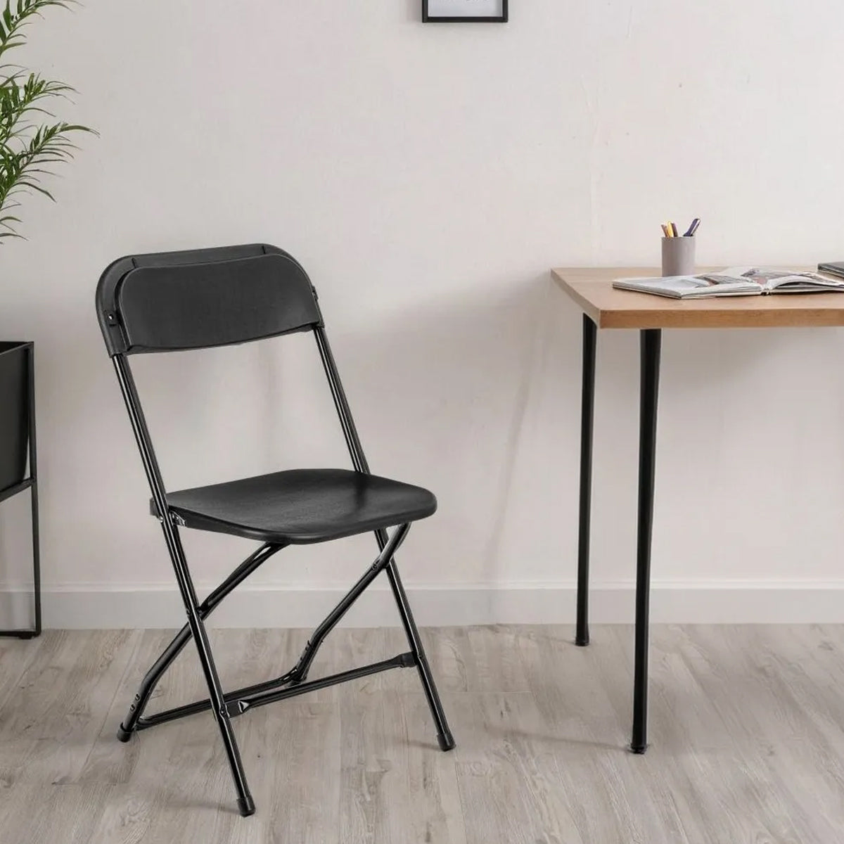 Plastic Folding Chair with Backrest for Office Meeting Training
