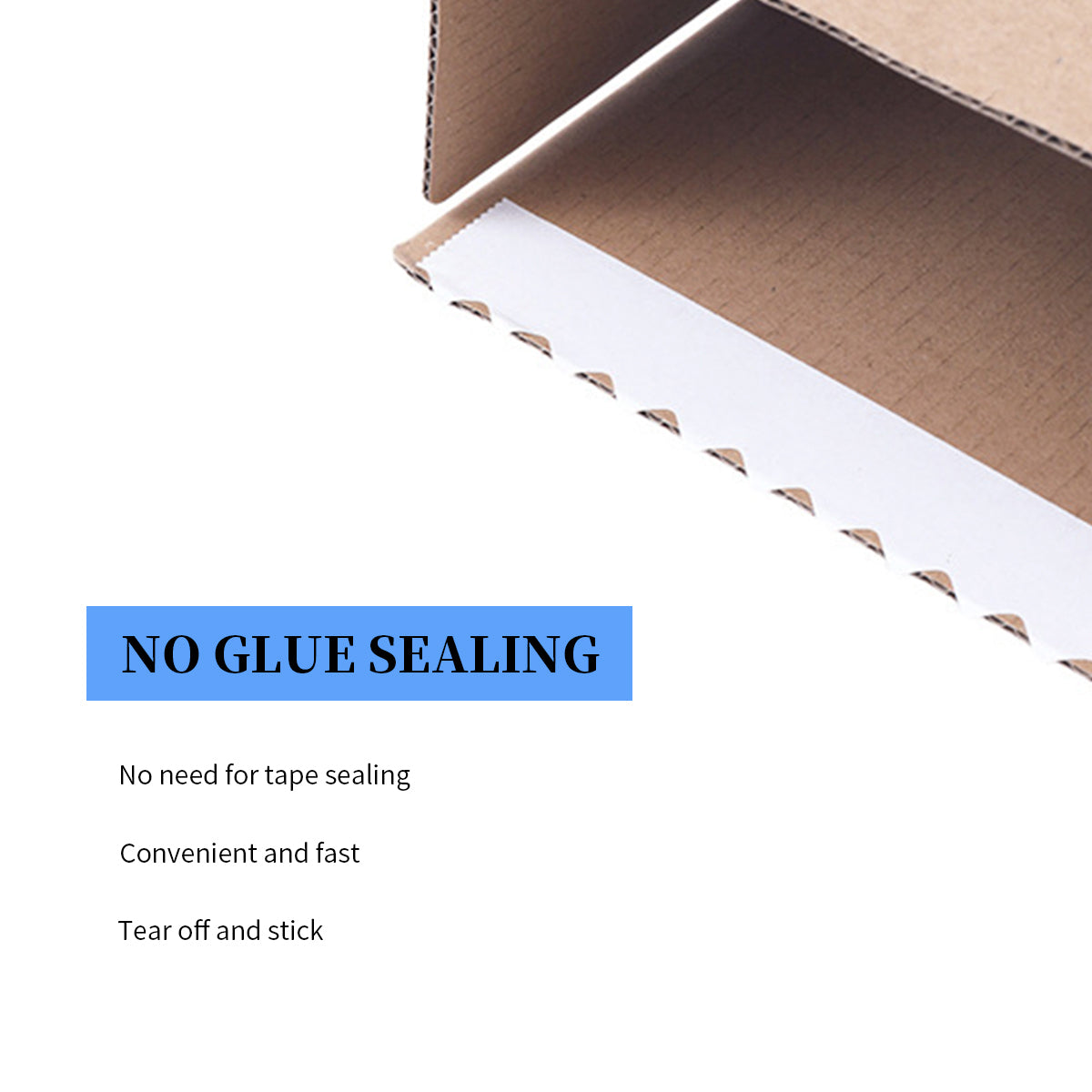 20 Pcs Zipper Carton Boxes Corrugated Cardboard Boxes for Storage Packing