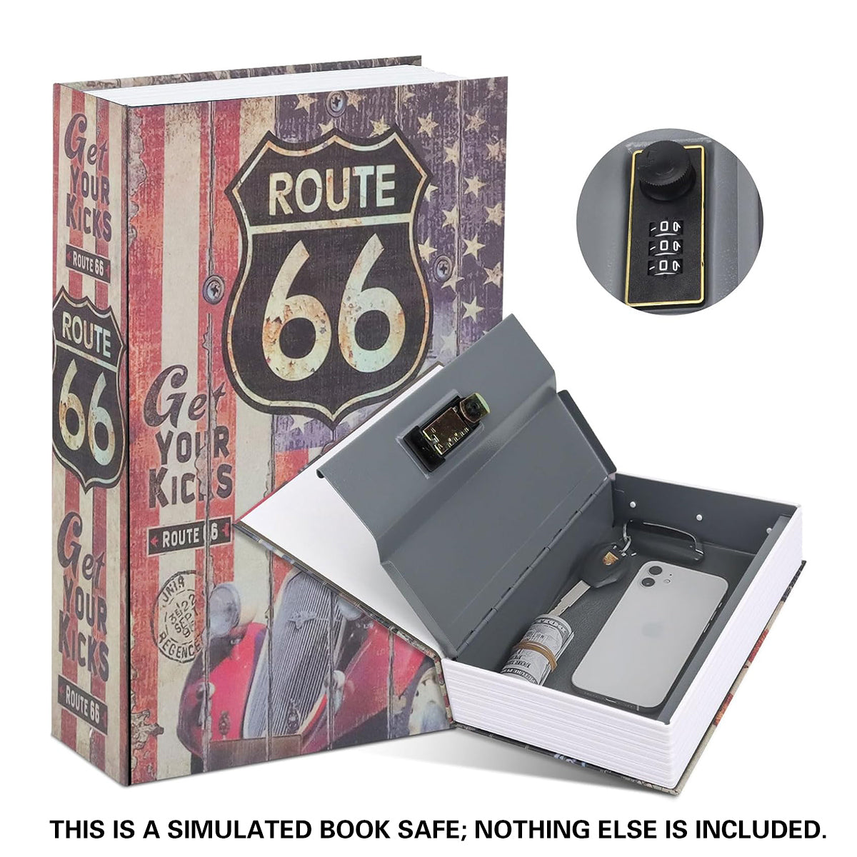 Hidden Book Safe Anti-theft Lock Box for Home