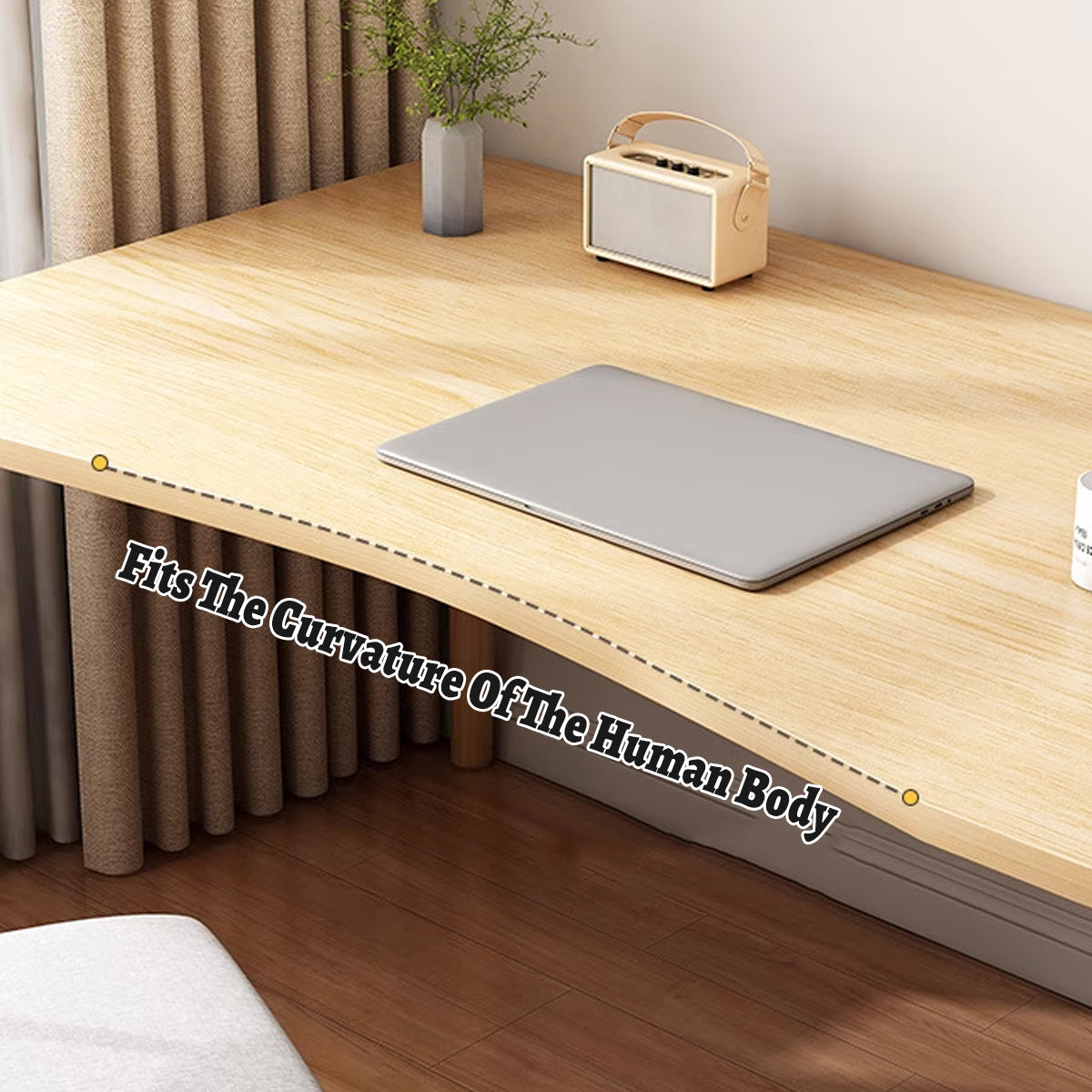 Simple Home Office Desk with Space Saving Compact Design