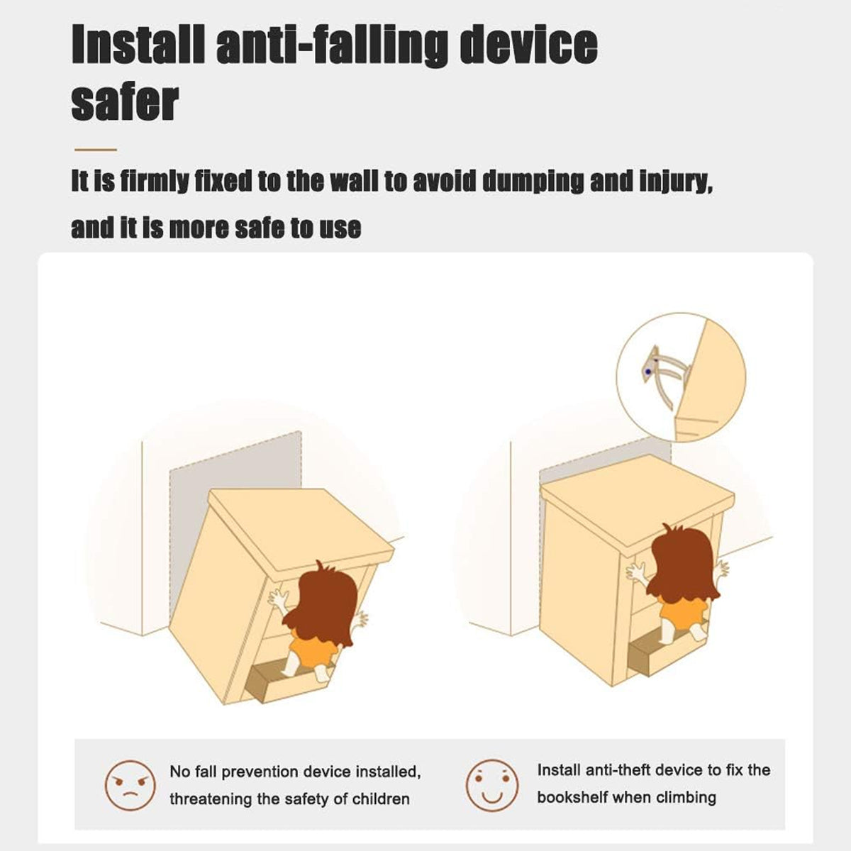 Multi Tier Wooden Bookshelf with Drawer for Home Office