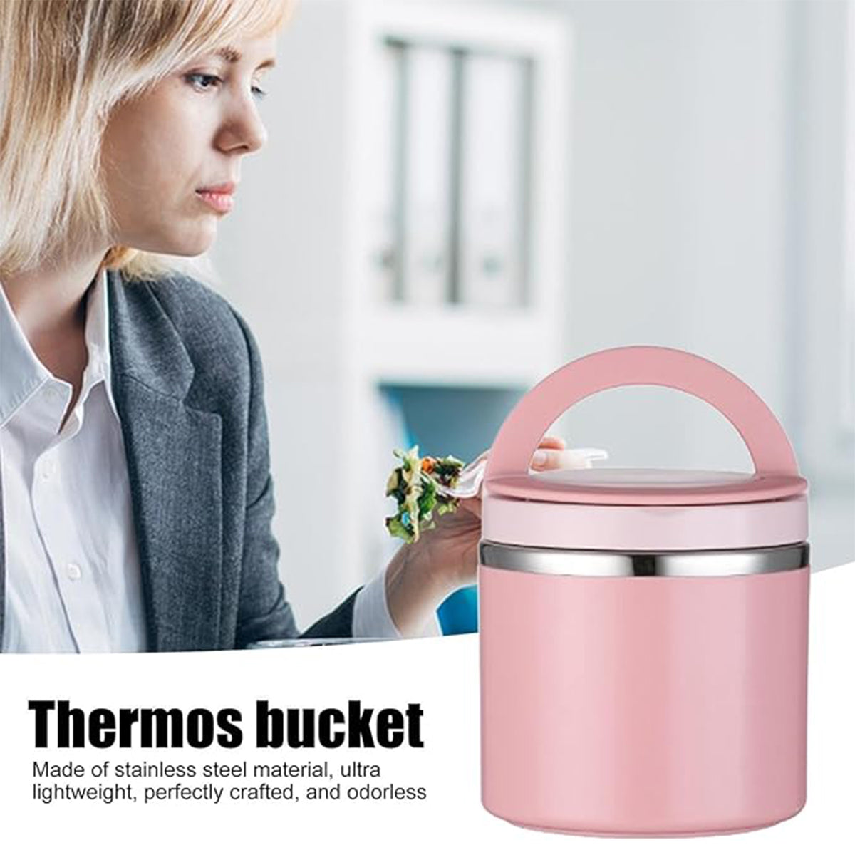 1L Stainless Steel Insulated Lunch Box