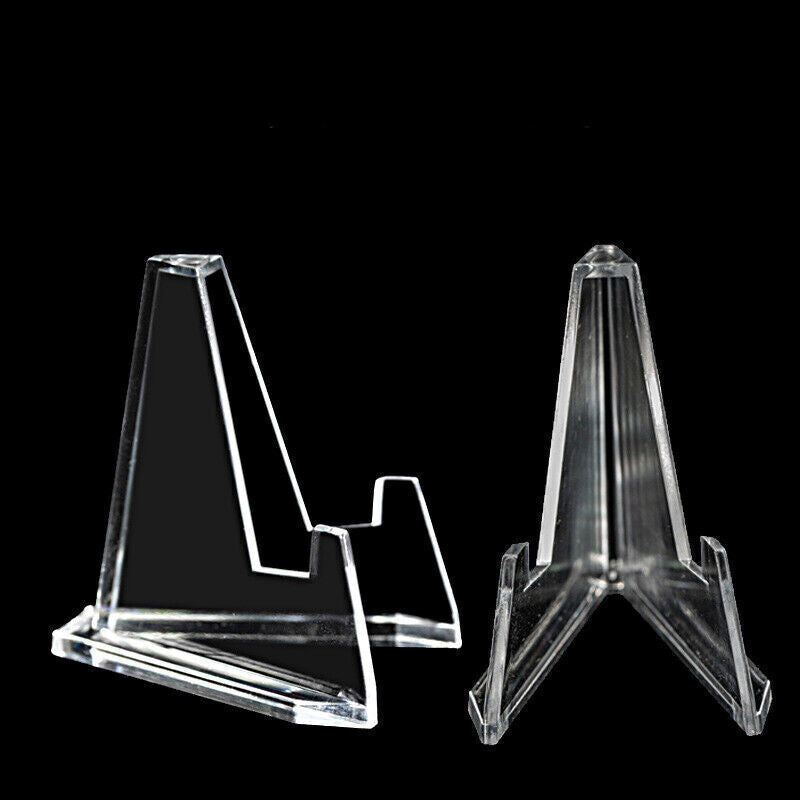 20 Pcs Acrylic Clear Display Stands Trading Cards
