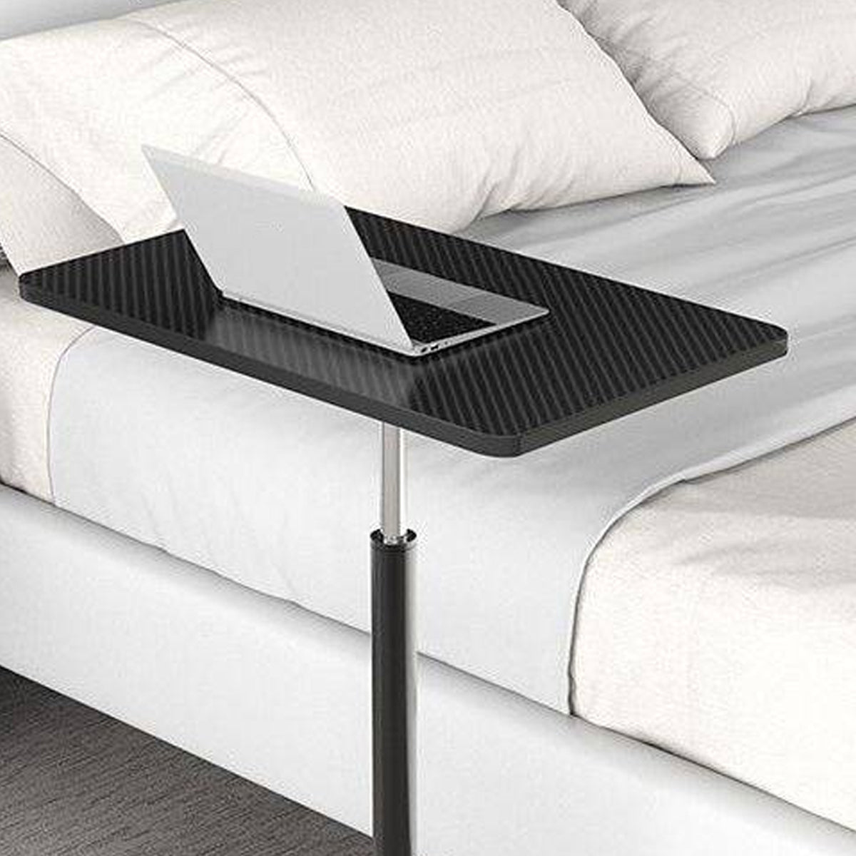 Mobile Height Adjustable Table with Wheels for Home Office Work