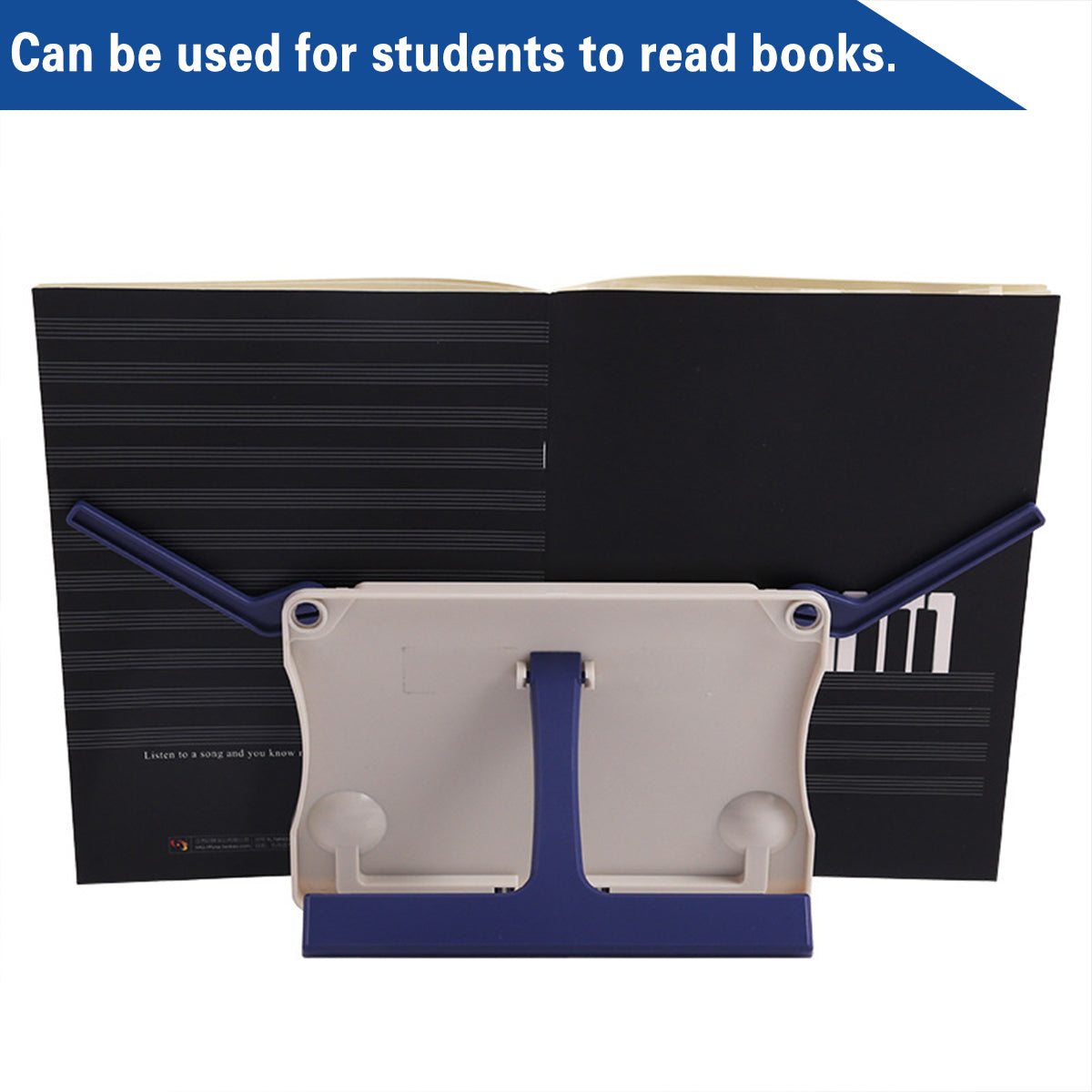 Portable Adjustable Plastic Bookshelf with Anti-Slip Base