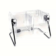 Remote Control Organiser 6-Compartment Acrylic with Metal Frame