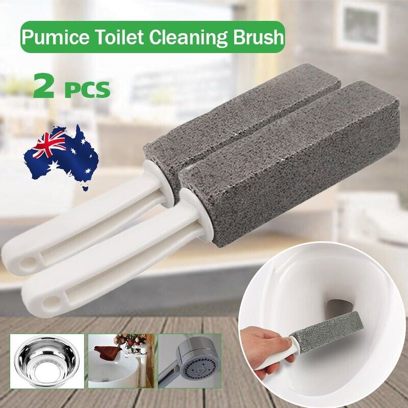 2 Pcs Pumice Stone Toilet Bowl Cleaner with Handle