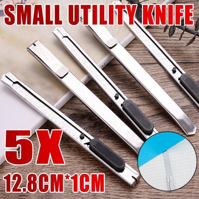5PCS Snap Off Retractable Utility Knife Box Cutters