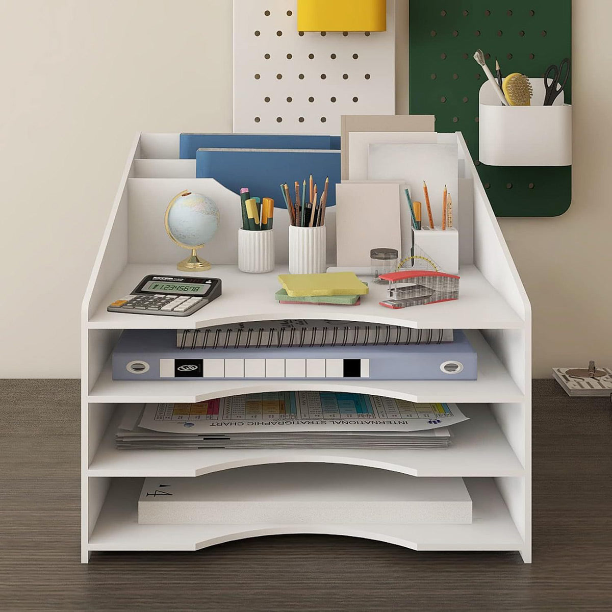 Desktop File Organizer Rack A4 Multi-Tier Storage