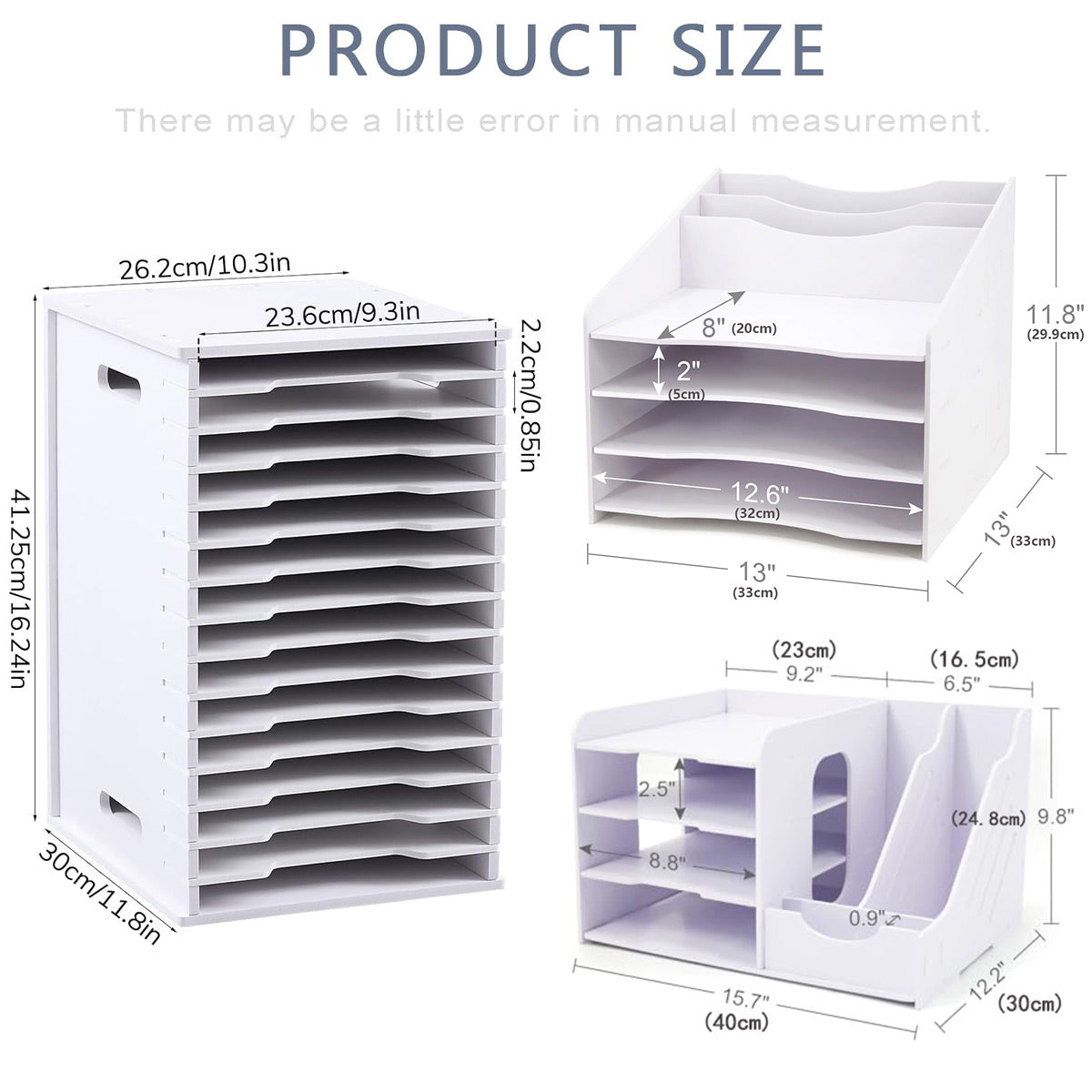 Desktop File Organizer Rack A4 Multi-Tier Storage