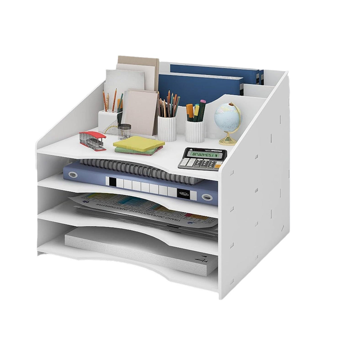 Desktop File Organizer Rack A4 Multi-Tier Storage
