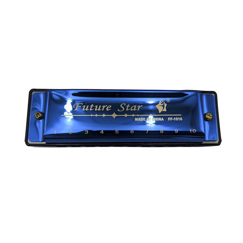 10 Hole Harmonica Blues Musical Instrument Key of C